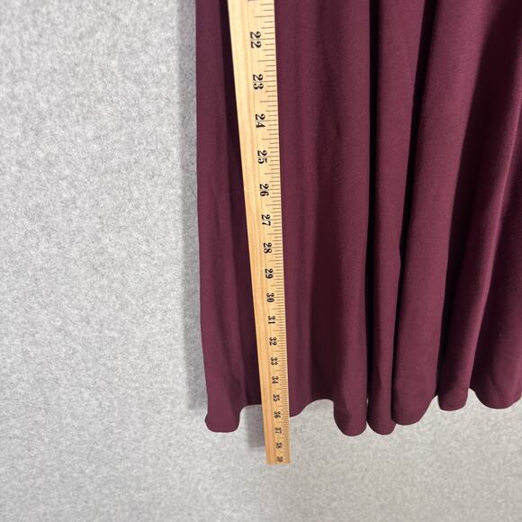 Altard State Dress Medium Burgundy Scalloped Pleated Academia Preppy Twee Career - Picture 4 of 12